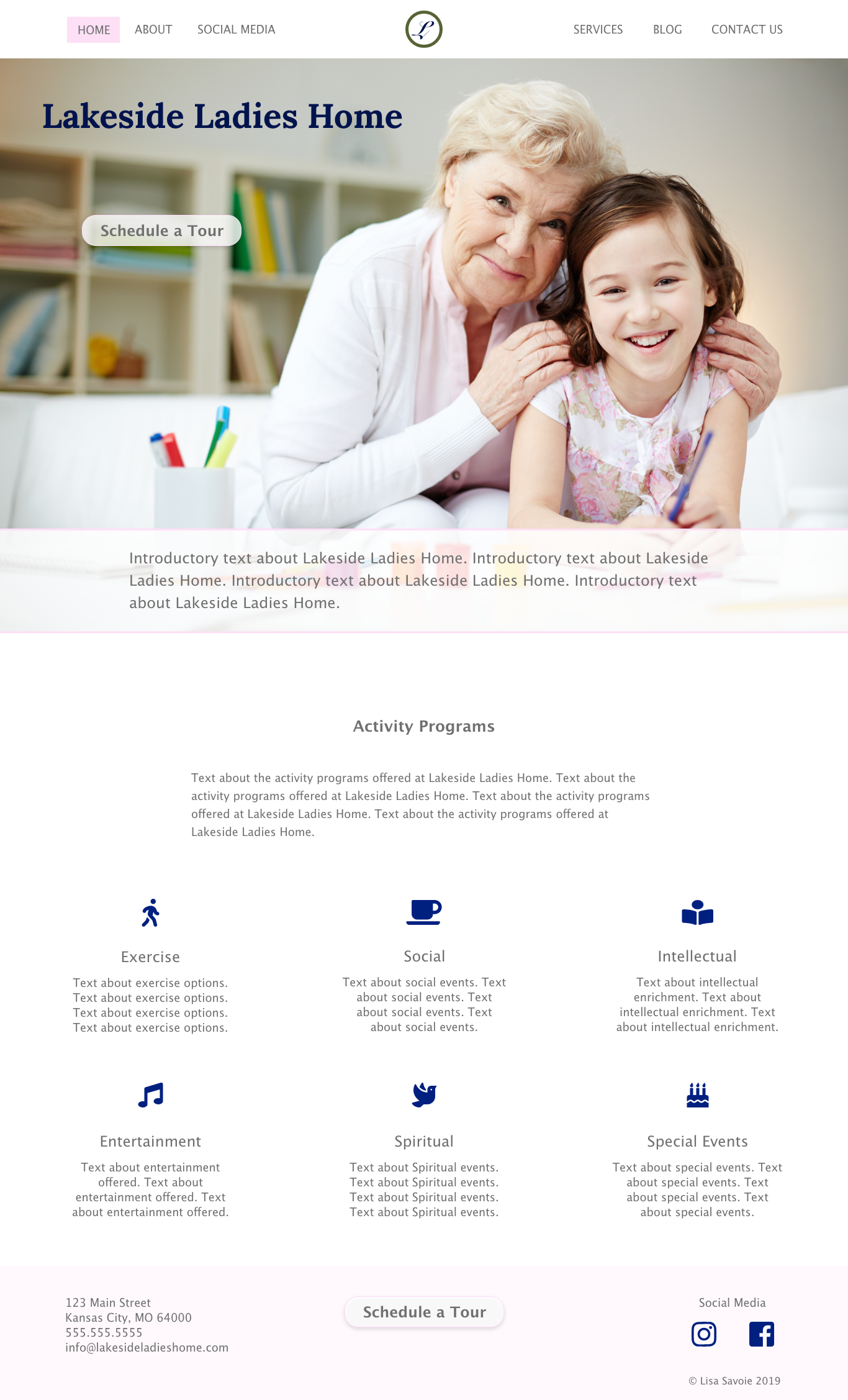 Lakeside's homepage redesign